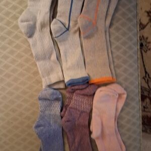 Bombas Women's Colorful Crew Socks Set of 6 pair